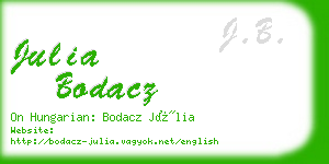julia bodacz business card